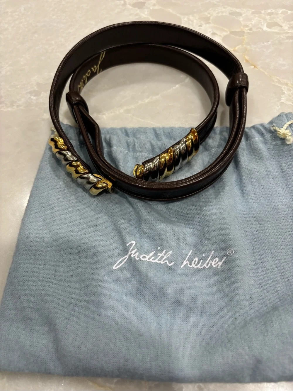 Two Vintage Judith Leiber Belts